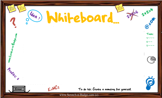 Whiteboard Themes - Name badges
