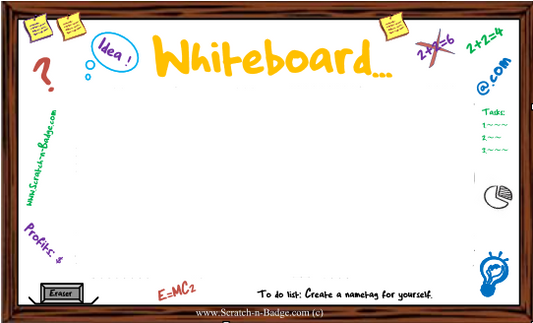 Whiteboard Themes - Name badges