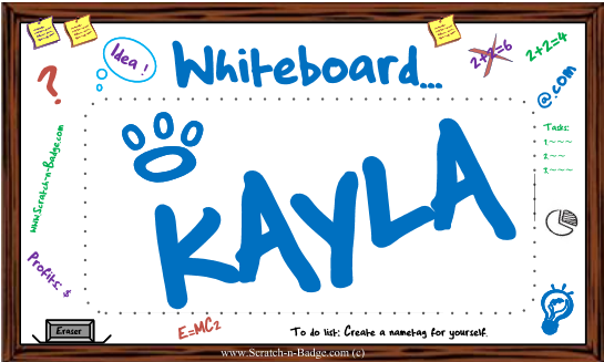 Whiteboard Themes - Name badges
